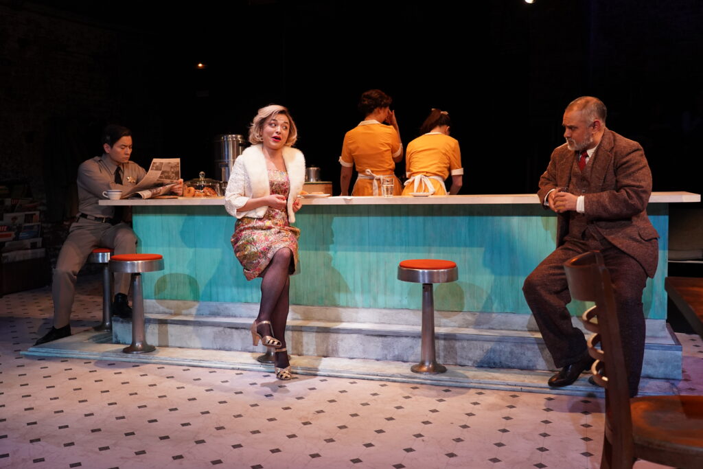 The company of BUS STOP presented by Classic Stage Company, NAATCO, and Transport Group (2025) - Photo by Carol Rosegg (1)