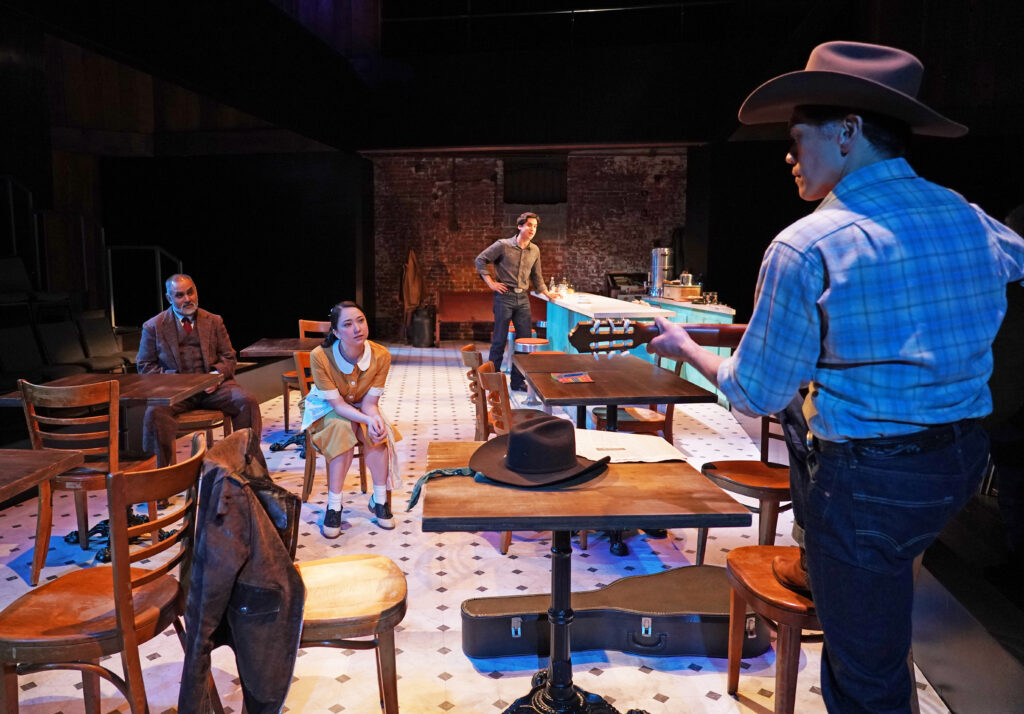 The company of BUS STOP presented by Classic Stage Company, NAATCO, and Transport Group (2025) - Photo by Carol Rosegg